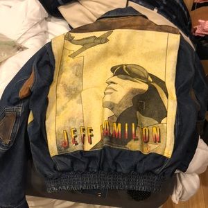 Jeff Hamilton jean jacket size M